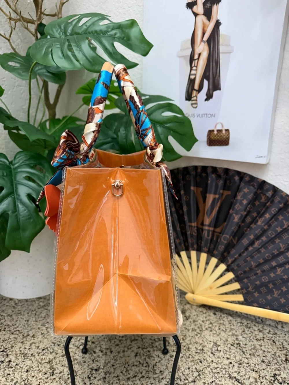 🧡🩵 Louis Vuitton Gift Tag Tote 🩵🧡 - Picture 6 of 7